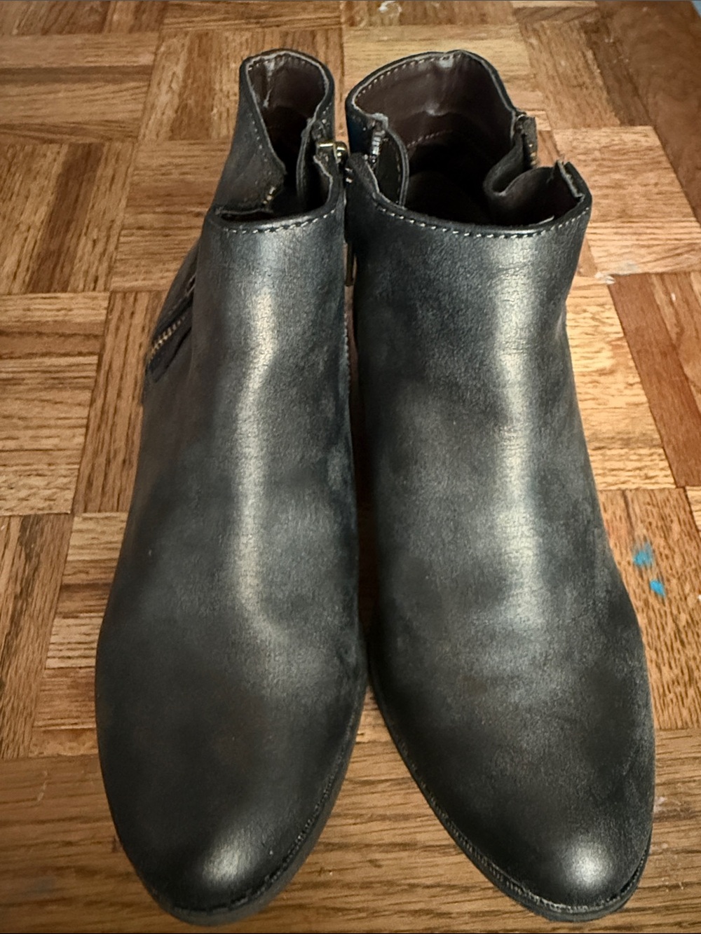 Steve Madden Black Kids Leather Ankle Boots